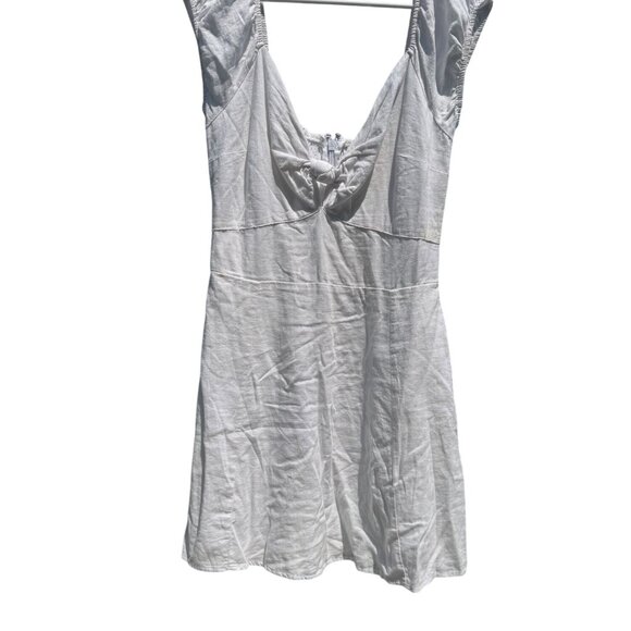 Abercrombie & Fitch Womens White Mini Dress Small Cotton Blend Sleeveless - Picture 1 of 5